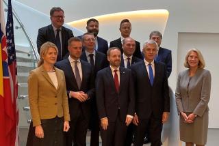 Ministr Kulhánek se v Tallinnu zúčastnil zasedání šéfů diplomacií zemí B9, hlavním tématem byla bezpečnost