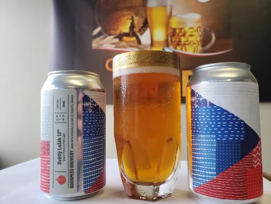 Světlý ležák Godspeed Brewery 