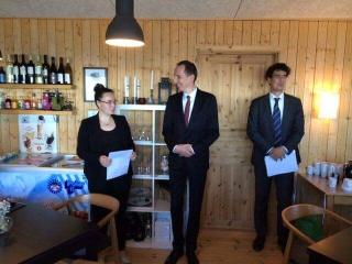Ambassador Brodský with the 1st vice-premier of Greenland and Finance Minister Randi Vestergaard Evaldsen