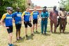 Český velvyslanec spolu s kolegy z EU na kole po Ghaně/Czech Ambassador cycling together with the EU colleagues through Ghana