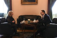Ministr Lipavský v Praze jednal s rakouskou ministryní zahraničí Beate Meinl-Reisinger /Minister Lipavský Held Talks with Austrian Foreign Minister Beate Meinl-Reisinger in Prague 