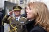 Česká a francouzská hymna v podání operní pěvkyně Dagmar Šaškové. 