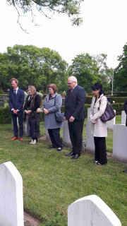 Commemoration of Czechoslovak WWII soldiers at Eindhoven cemetery