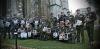 Czech soldiers with photos of their fallen colleagues at Field of Remembrance in the Westminster Abbey 