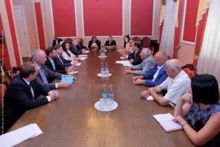 Meeting with Mr. Martun Grigoryan, Chairman of the Committee on Agriculture and Environment of National Assembly of Armenia and members of the Committee