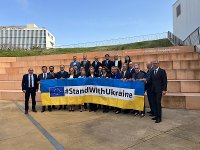 Přípomínka 4. výročí od invaze ruských vojsk na Ukrajinu