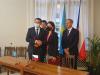 Náměstkyně Tauberová a náměstek Torebajev po slavnostním podpisu Protokolu / Вице-министр Мартина Тауберова и вице-министр Кайрат Торебаев после торжественного подписания Протокола 