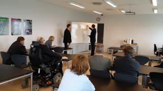 Ambassador Brodský giving a lecture at the University of Tórshavn