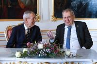 Bundespräsident Alexander Van der Bellen auf Staatsbesuch bei Präsident Miloš Zeman