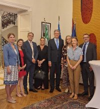 Setkání českých občanů pracujících v organizacích OSN v na Velvyslanectví ČR v Římě