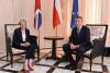 Andrej Babiš traf in Salzburg die britische Premierministerin Theresa May