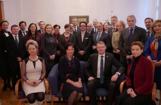 ES vēstnieku tikšanās ar Latvijas Saeimas priekšsēdētāju