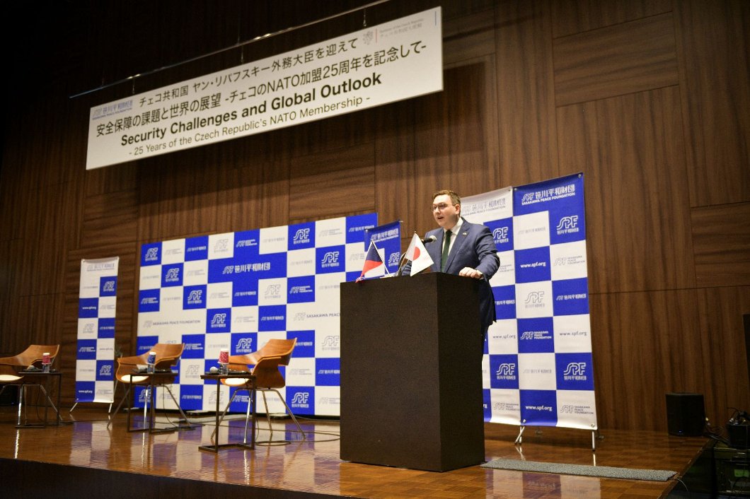 Speech by the Minister Jan Lipavský on the Sasakawa Peace Foundation Symposium