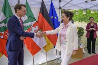 Přijetí konzulárního sboru NRW ministerským předsedou Hendrikem Wüstem ve Warendorfu / Empfang des Konsularischen Korps von Nordrhein-Westfalen durch Ministerpräsident Hendrik Wüst in Warendorf 