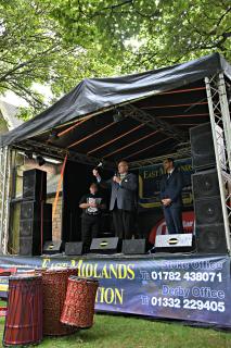 The Mayor of Stoke-on-Trent, Ross Irving, took over the memorable key of Lidice 