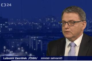 Ministr Zaorálek hostem v pořadu Události, komentáře