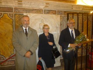 V den českého státního svátku 28.10.2015 rektor JČU spolu s chotí a velvyslancem J.E. Pavlem Vošalíkem uctili památku kardinála Berana.       Rektor JČU prof. RNDr. Libor Grubhoffer, CSc. u hrobu kardinála Berana v podzemí Svatopetrské baziliky 