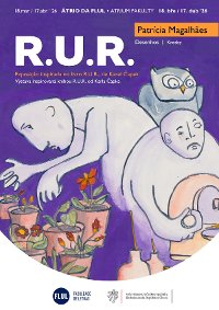 Convite R.U.R. desenhos na FLUL