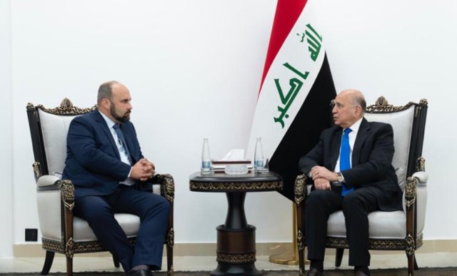 Ambassador Šnaidauf in discussions with Foreign Minister Fuad Hussein
