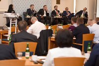 Náměstek ministra zahraničních věcí M. Tlapa se stal jedním z hlavních vystupujících na Českém exportním fóru v Praze dne 31. května 2017