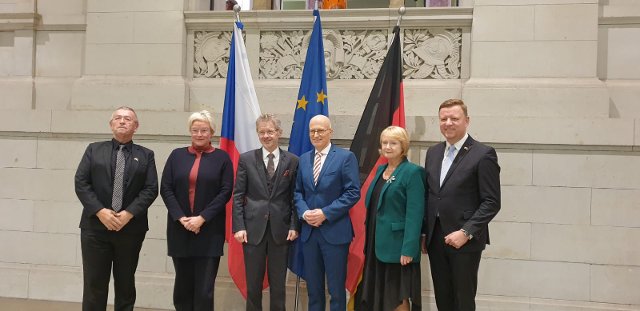 Senatspräsident Miloš Vystrčil mit Delegation zu Besuch in Berlin