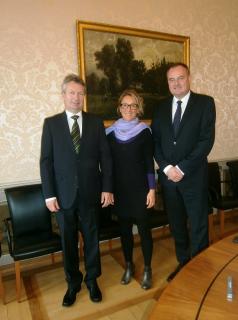 Zleva: Pavel Bednář, Susanne Hochuli, Karel Borůvka