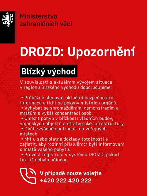 Jordánsko: bezpečnostní upozornění