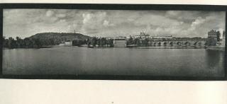 Illustration 1: a page from Sudek’s Praha Panoramatická, showing the Charles Bridge, the Castle and St Vitus Cathedral