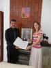 Chargé d'Affaires Jaroslava Bobková with CEO of SSD Aftab Ahmed Awan