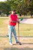 Michael Scholz ran amazing trick-shot show and conducted prize giving ceremony
