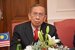  The President of the upper house of the Malaysian Parliament, H.E. Tan Sri Abu Zahar Ujang 