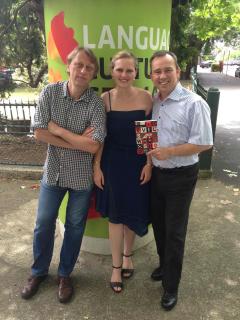 J.Topol, Š.P.Vamberová and A.Soelter (director of Goethe Institut)