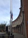 Czech Embassy in Washington, DC flags half mast