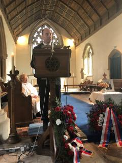 The Czech Deputy Ambassador Jan Brunner during his speech 