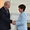 Velvyslanec Tomáš Dub během ceremonie předávání pověřovacích listin do rukou Generální Guvernérky Nového Zélandu