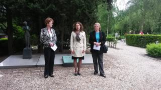 from the left: Ms Jantje Steenhuis, Director City Archive Rotterdam, Ms Hana Schenkova, Acting Director Czech Centre Rotterdam, Ms Jana Reinišová, Czech Amassador to the Netherlands