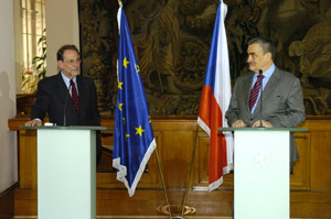 Ministr Schwarzenberg a Javier Solana