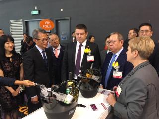 VIP delegation with Financial Secretary Paul Chan at Czech exposition