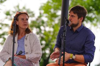 Debata s Karin Lednickou a Maciejem Ruczajem