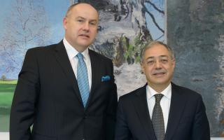   Ambassadeur Kubernát et Président da Silva Caldeira 