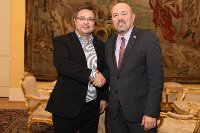 Náměstek Martin Tlapa a velvyslanec Státu Izrael Gary Koren