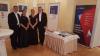 Members of the LenART Quartet with the exhibition “Establishment of Czechoslovakia”