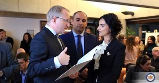 Vzpomínková akce se čtením textů Václava Havla na Velvyslanectví České republiky v Tbilisi