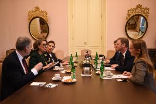 Deputy Minister Jakub Dürr and Secretary-General of the Ibero-America Rebeca Grynspan