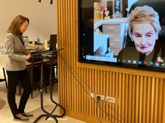 Madeleine Albright awarded with the prestigious Bridge Award