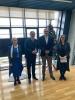 velvyslanec Milan Hovorka s autorkou výstavy a hostiteli z Architektonické fakulty v Osijeku / veleposlanik Milan Hovorka s autoricom izložbe, dr.sc. Jasenkom Kranjčević i domaćinima s Athitektonskog fakulteta u Osijeku