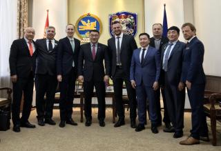Lukáš Krpálek, Ambassador Brodský and the representatives of Czech Finep were received by the Mayor of Ulaanbaatar.