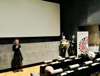 La parola introduttiva della direttrice del Centro Ceco Petra Březáčková, della vice ambasciatore Klára Von Kriegsheim Kadlecová e del produttore Marco Alessi