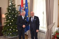 Velvyslanec Milan Hovorka poděkoval ministrovi Grliću Radmanovi za spolupráci během svého mandátu