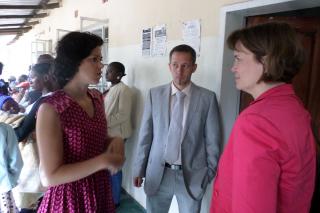 inspecting projects in Mongu